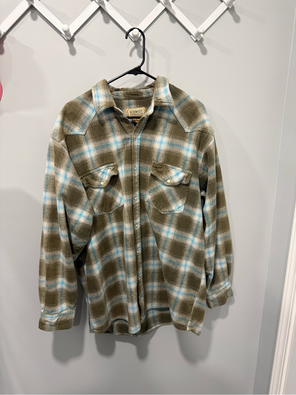 Mens Schmidt workwear flannel shirt size XL